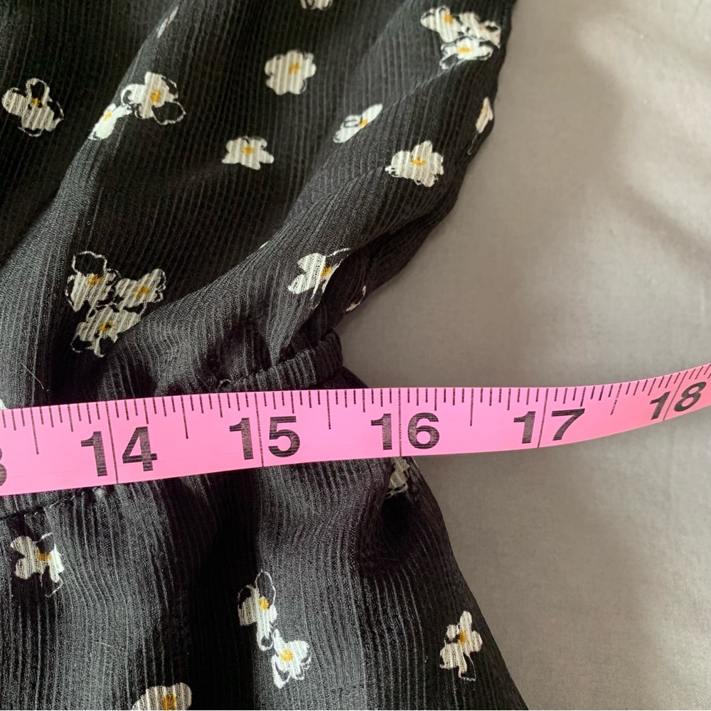 RW&CO Black Floral Fit & Flare Dress XL - Picture 9 of 10